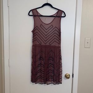 FREE PEOPLE  beaded dress
